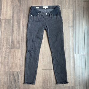 Madewell Maternity Distressed Skinny Jeans 26